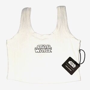 Darc Sport x Star Wars Classic Rib Tank Top Women's M Cream Cropped‎ Streetwear